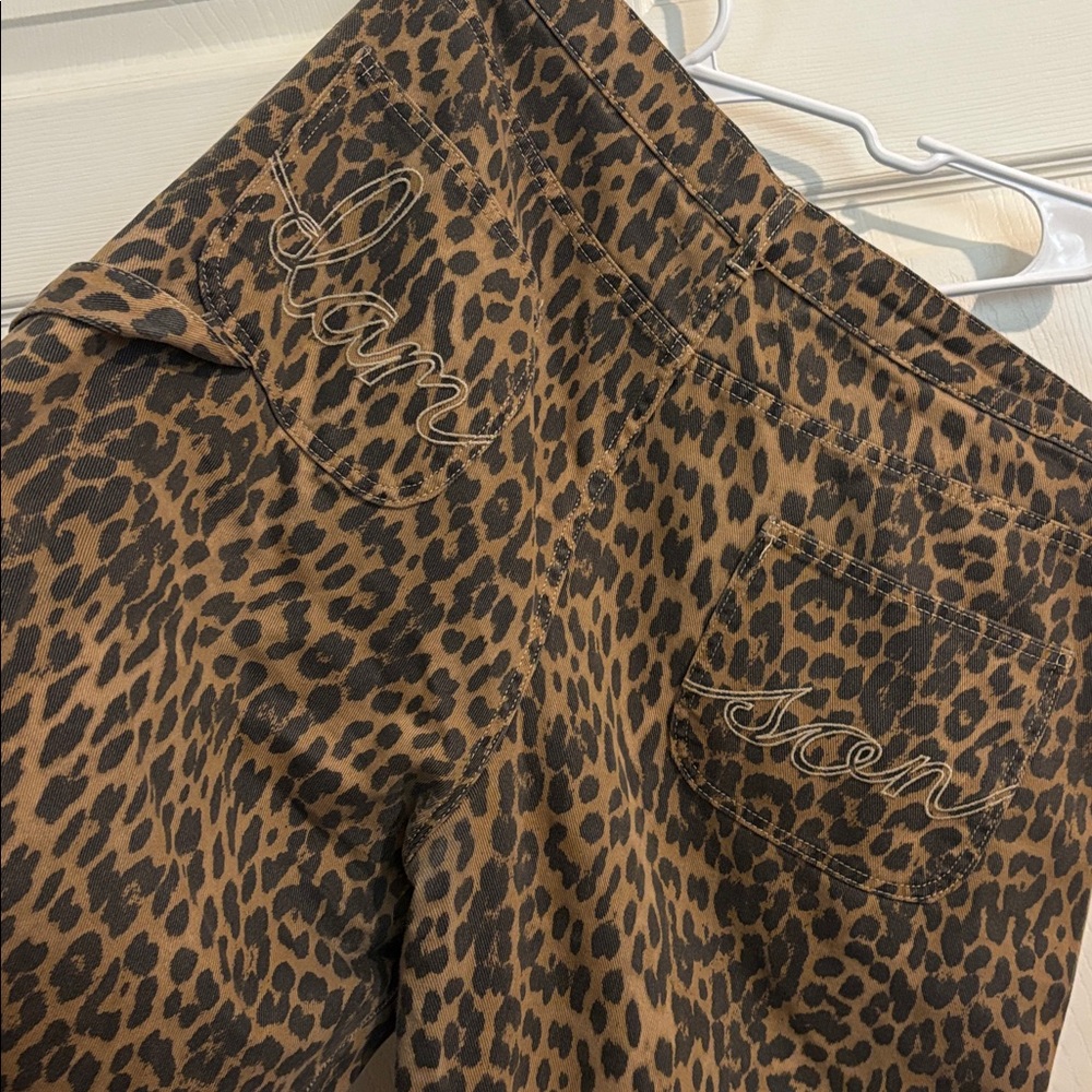 Damson Madder Leopard Print Dion Cargo Jeans - Picture 7 of 9